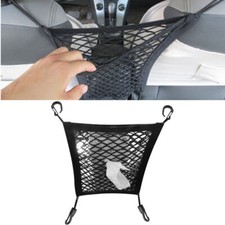 Car Pocket Net Bag Storage Backseat Kids Dogs Pets Elastic Mesh Barrier Pockets