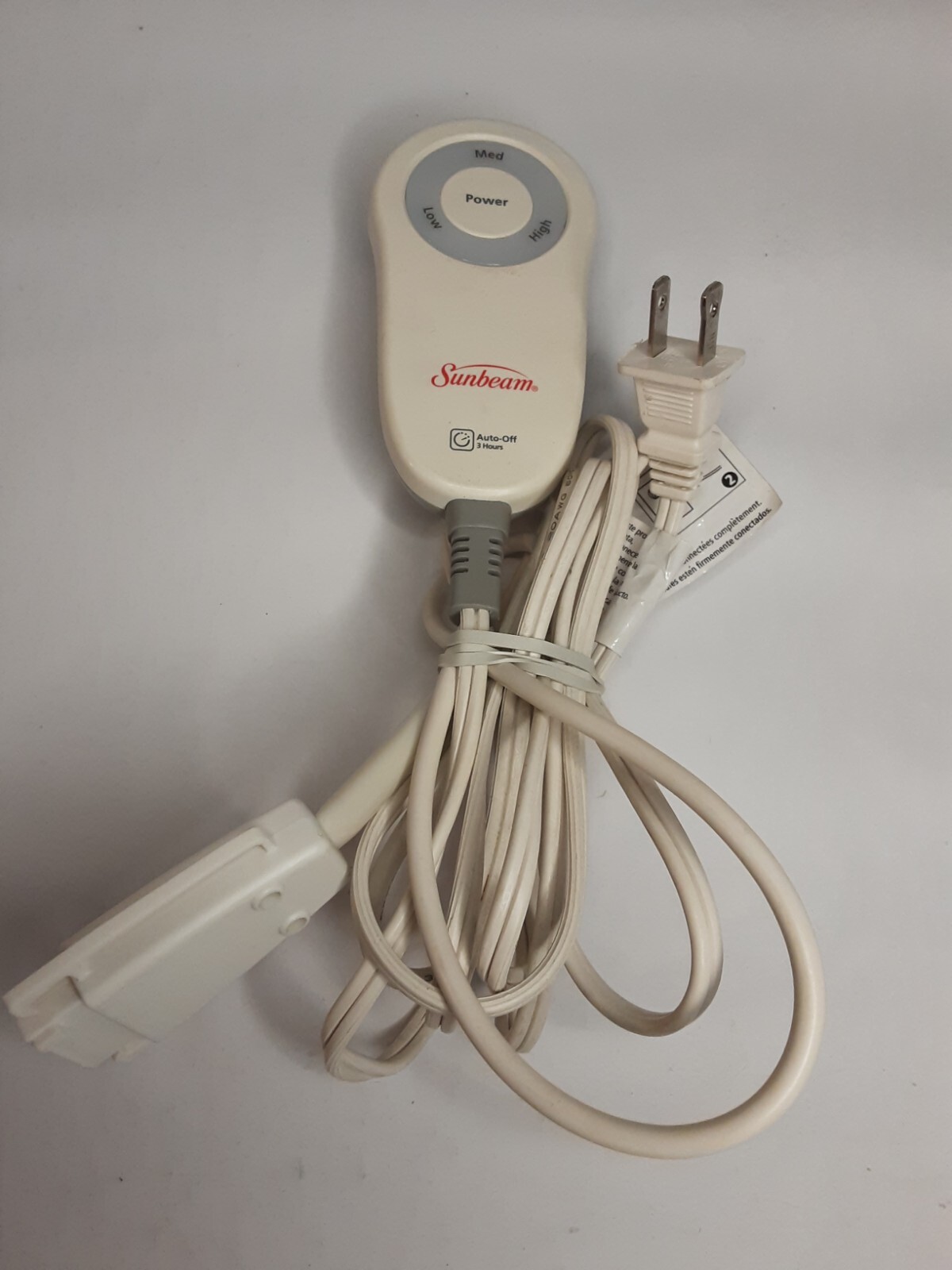 Sunbeam M85AP E23623F Electric Heated Blanket Controller 3Prong Cord Control eBay