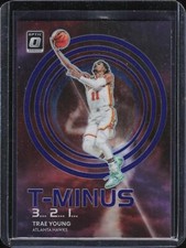 2022-23 Donruss Optic #5 Trae Young T-Minus 3...2...1... Purple