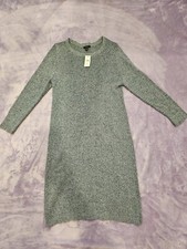 Ann Taylor Long Sleeve Dress Blue Heathered  Casual