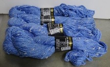 Lot of Four TAHKI CLASSIC COTTON DOT France 50 gr Yarn BLUE 507 New Discontinued