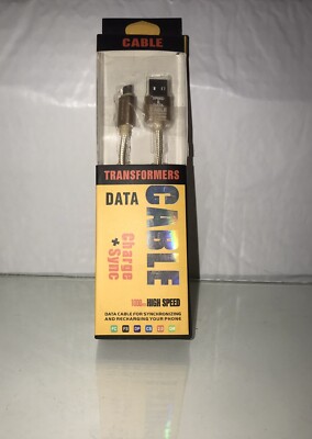 CABLE TRANSFORMERS DATA CHARGE + Sync 1000mm HIGH SPEED - Brand New With Box! C