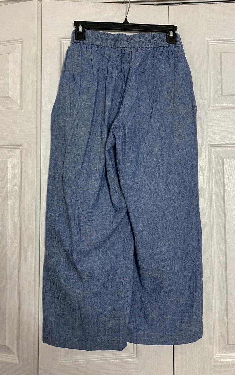 J crew pull top on wide leg pants