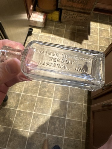 Frazier’s Distemper Remedy MEDICINE BOTTLE Nappanee Indiana IN - Picture 3 of 9