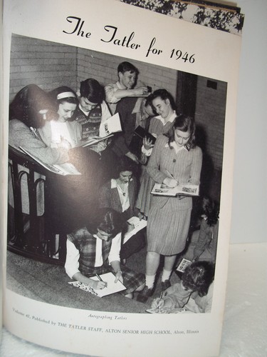 1946 Annuario Tatler Alton High School Alton Illinois - Foto 4 di 4