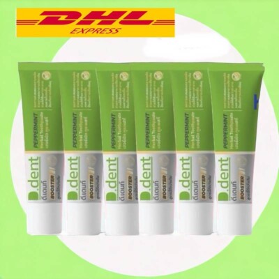 6 x D.dent BOOSTER Toothpaste new formula 5 in 1 White teeth fresh breath 100 g