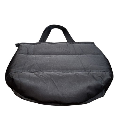 Victoria's Secret Pink Puffer Quilted Tote Bag Gym Oversized Slouchy Black NWT - Picture 6 of 13