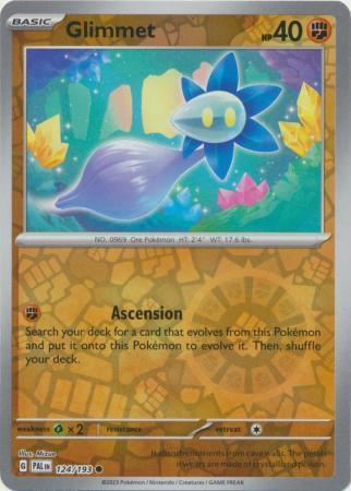 GLIMMET 124/193 PALDEA EVOLVED POKEMON (REVERSE HOLO, NM)