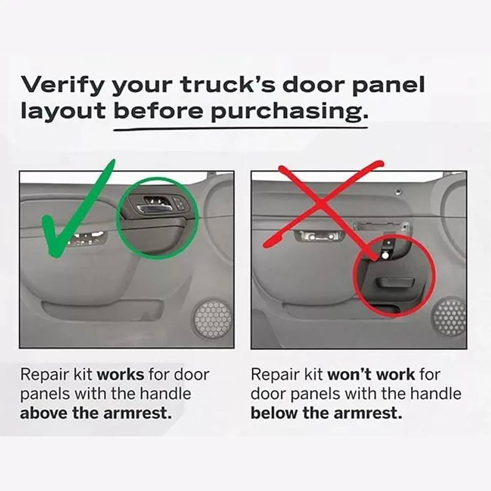 80995 Front Left Door Armrest Repair Kit Tan (27inch) Fit Select Chevrolet/GMC U Foto 4 de 4