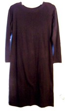 Fashion Formulas Black Long Sleeve Dress with Shoulder Pads Size S 