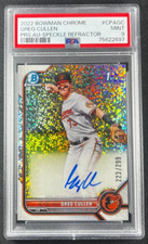 2022 1s Bowman #CPA-GC Greg Cullen **Speckle Auto/ 299** Baltimore Orioles PSA 9