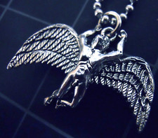 Led Zeppelin Necklace Stainless Chain Vintage but New Swan Song Icarus Pendant