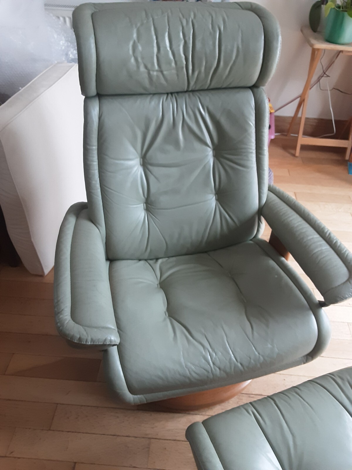 ekornes stressless leather recliner chair used eBay