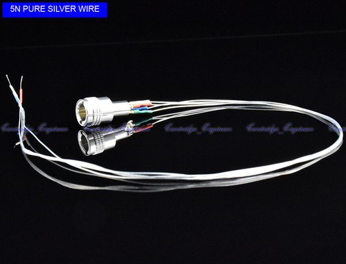 New10/lot Audio-Technica type tonearm socket connector +pure silver tonearm wire - Picture 2 of 6
