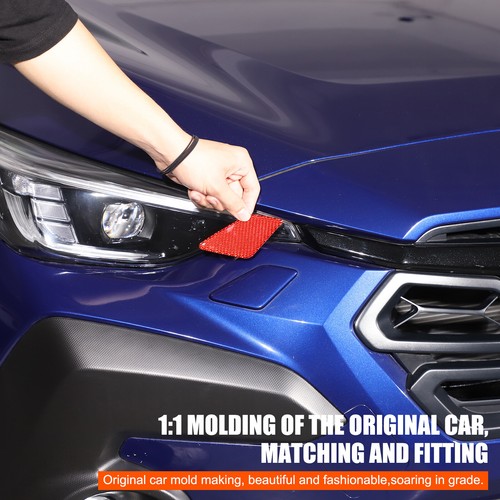 Pegatina de ajuste de faros rojos de fibra de carbono para Subaru Crosstrek 2024+ - Imagen 6 de 18