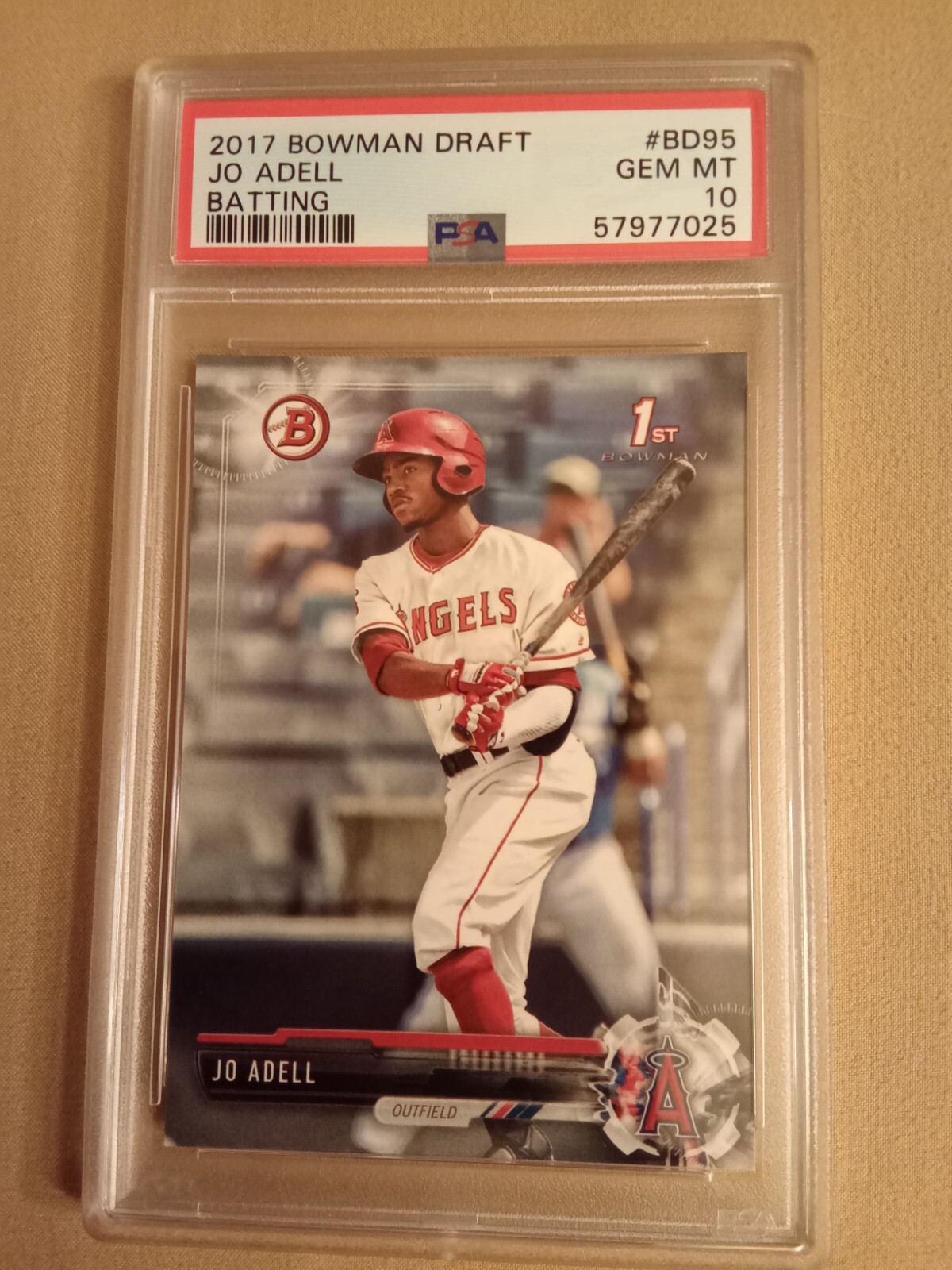 2017 Bowman Draft Jo Adell #BD95 PSA 10 GEM MINT Rookie Baseball Card