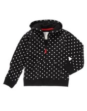GYMBOREE POLAR PINK BLACK w WHITE DOTS ZIP-UP JACKET 4 5 6 7 8 10 12 NWT