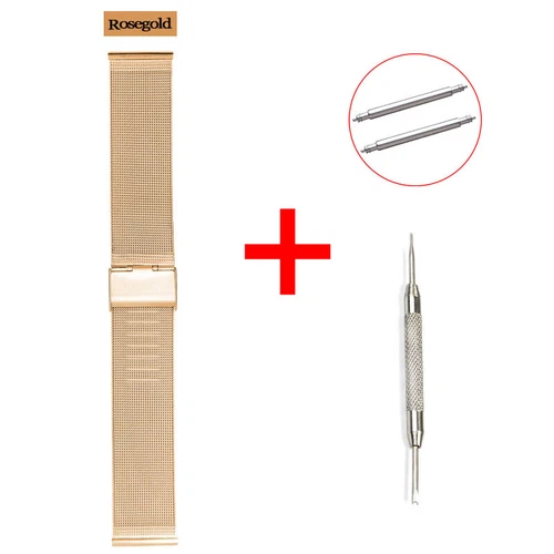 Mesh 0.4 Wire Metal Band 8-24mm Replacement Watch Strap Stainless Steel Bracelet - Picture 18 of 18