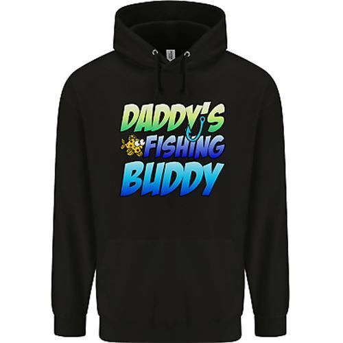 Daddys Fishing Buddy Funny Fisherman Childrens Kids Hoodie - Picture 1 of 12