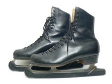 Riedell 220 by Red Wing Black Leather Ice Skates Men's 10 M