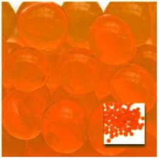 Orange Vase Filler Beads 3oz Bag Makes 2 Gallons - Water Storing Gel