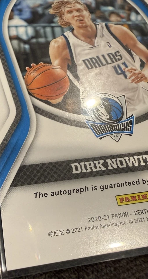 Firmas legendarias certificadas Dirk Nowitzki 2020-21/25 rosa LS-DNK Foto 4 de 4