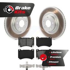 Front Coat Brake Rotors Semi-Metallic Pad Kit For 2009-2014 Hyundai Genesis 3.8L