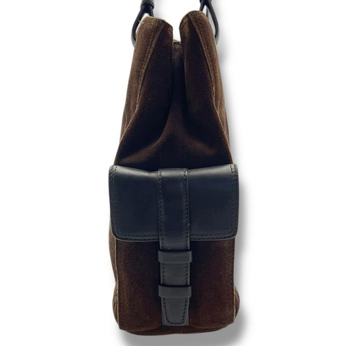 GIVENCHY Borsa a mano tote borsetta 4G scamosciata marrone autentica - Foto 4 di 24