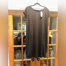 NWT Lane Bryant Size 18 Elegant Black Shift Dress