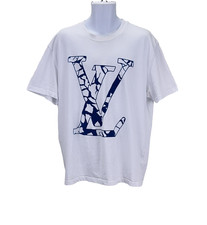 Louis Vuitton Lv Ice Logo T Shirt, Mens T Shirt Size 2XL, White
