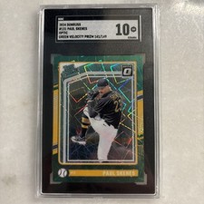 2024 Donruss Optic Rated Prospects Paul Skenes RC /149 Green Velocity GemMint 10
