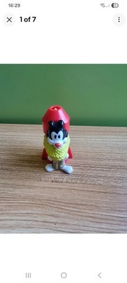 Seltene Animaniacs Hardees Wakko Figur Kinder Mahlzeit Spielzeug B-1419 zum Ausziehen an Schnur 