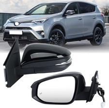 Left Driver Side Mirror Compatible with Toyota RAV4 2013-2018 Heated with Blind