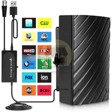 5600Miles Digital TV Antenna Indoor HDTV Amplified Signal Booster 4K HD 1080P