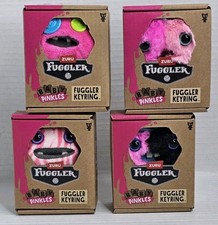 Complete Set of 4 Fuggler Baby Pinkles 3.5" Key Ring Valentine Fuggler