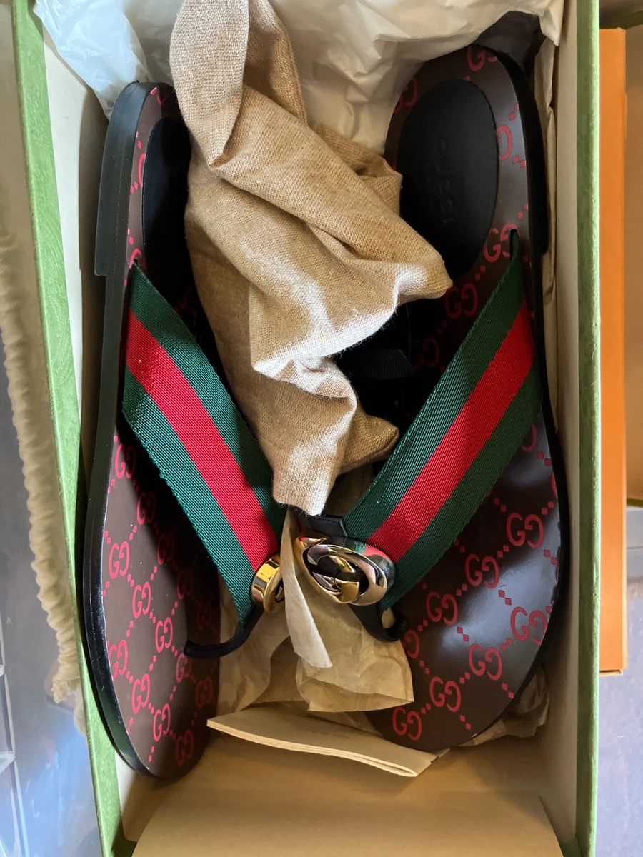 Gucci Flat (Under 1 in) Women's Flip Flop Sandals for sale | eBay