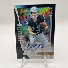 2019 Absolute Hunter Renfrow Signature Rookies RC Spectrum Black Auto #1/1