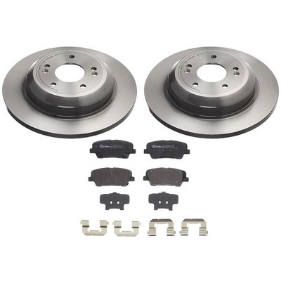 Brembo Rear Brake Kit 314mm Disc Rotors and Low-Met Pads For G70 Stinger 2.0L L4