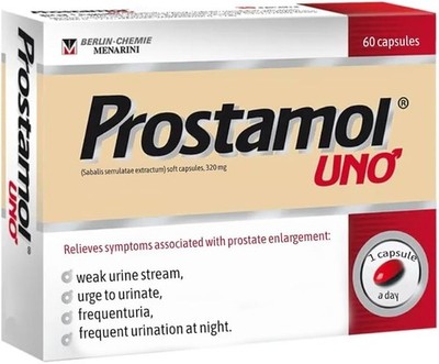 Prostamol UNO Supplement Men s Health and Prostate Support 30 Caps