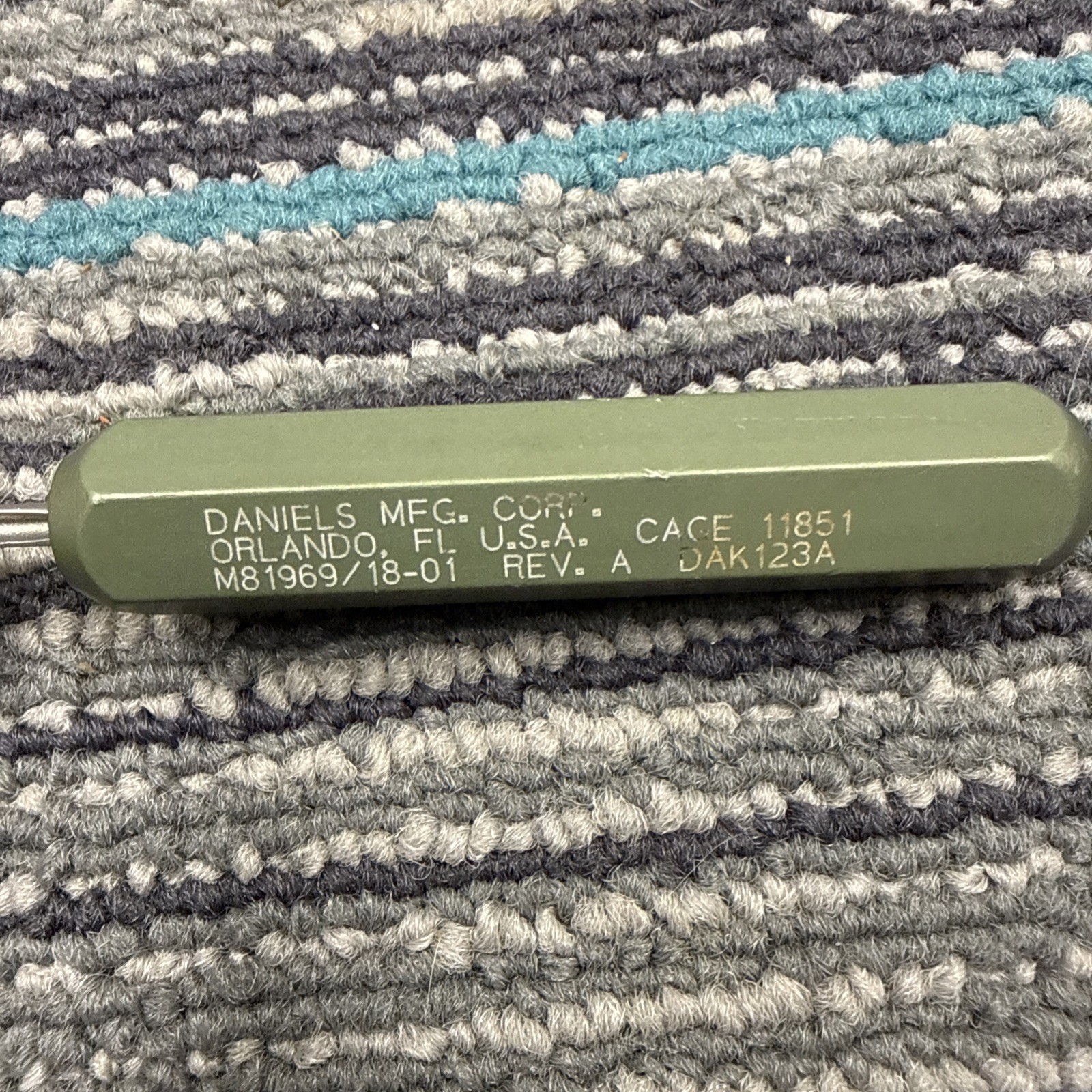 DANIELS DAK123A M81969/18-01 INSTALLING TOOL ~ DANIELS MANUFACTURING CORP DMC