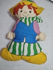 Vintage HUCKLEBERRY PIE 18" Pillow Plush Doll Strawberry Shortcake From Panel