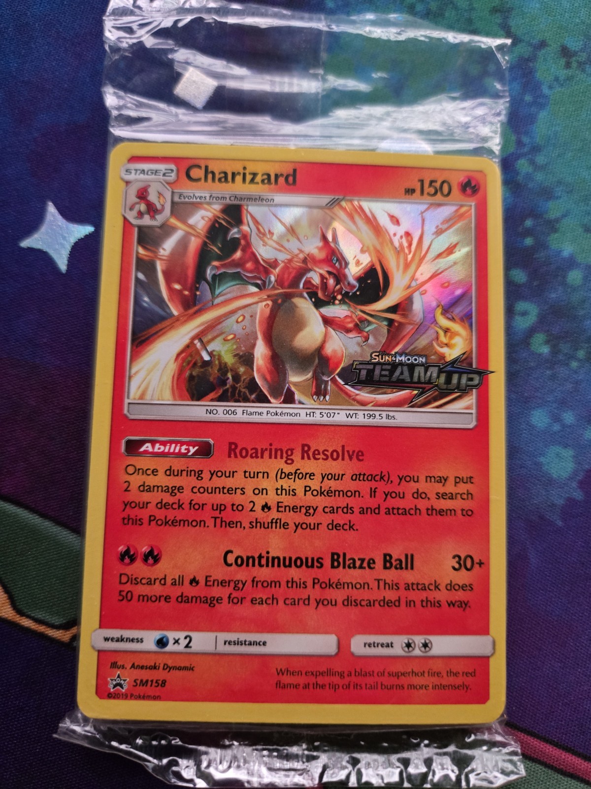PRERELEASE Charizard SM158 Team Up Black Star Promo Pokemon Card 2019 NM SEALED