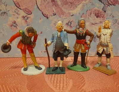 4 Zinnfiguren, PMD, Phoenix Models, England, 54mm, vollplastisch