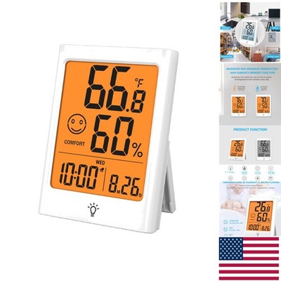 3.9 Inch Smart Hygrometer Thermometer with Multi Mounting Options & LCD Display