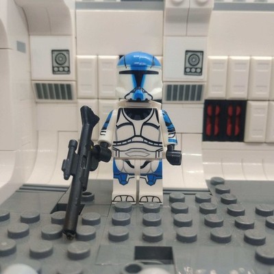 Clone Commando Blue 501st Minifigure Lego Star Wars (Custom Printed)