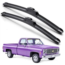 For 1973-1987 Chevy Silverado GMC Sierra Windshield Wiper Blade Hybrid Silicone