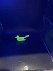 Rare Beautiful Uranium Glass Fenton “Bird Of Happiness”  Satin Glass