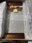 Hallmark-Elegant Glass Appetizer Platter W/ Brown, Copper Colored Edges — photo 4