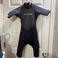 Body Glove Wet Suit Pro 2 2.1 Shorty Black Blue Gray Juniors 10.