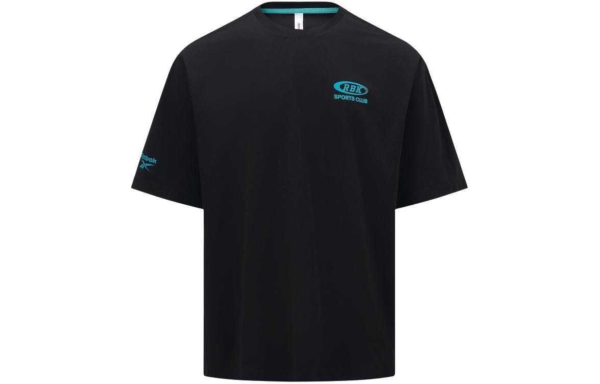 Reebok Letter Print Knitted Round Neck Short Sleeve T-Shirt thumbnail 2